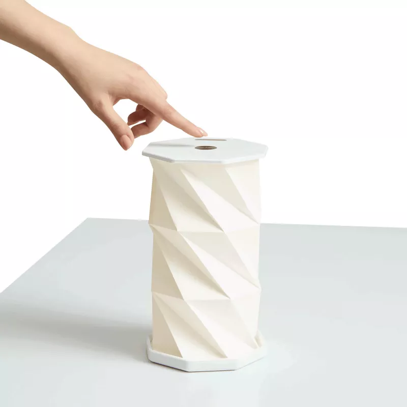 Składana / rozkładana lampka stołowa LED - - biały (58-8090002)