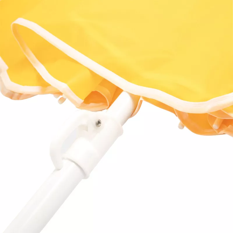 Parasol plażowy Ø145 cm z futerałem SUNFLOWER - żółty (56-0106003)