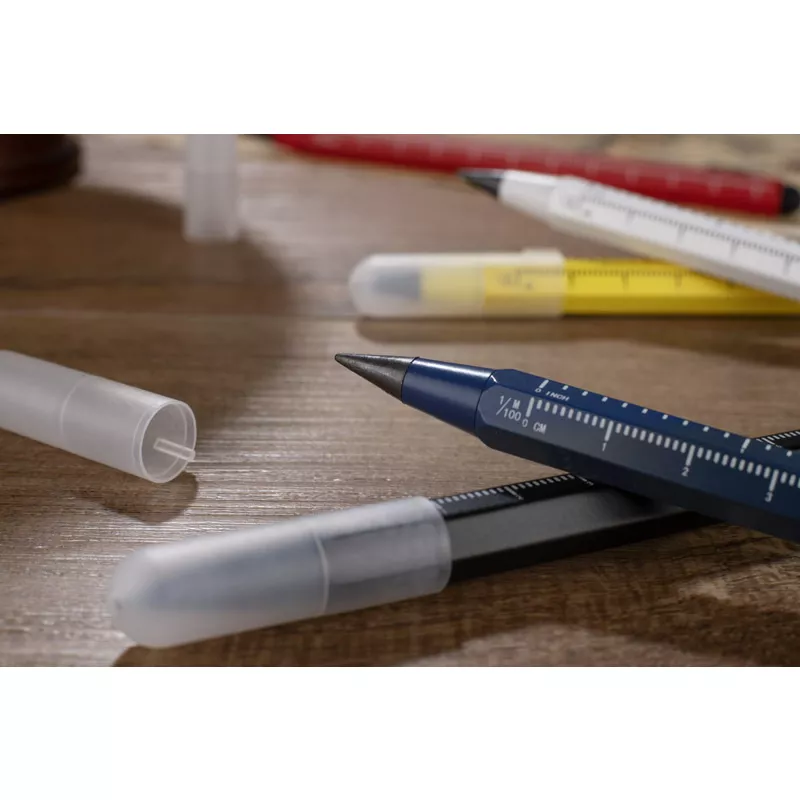 Ołówek wieczny z miarką DRAWI - niebieski (19834-03)