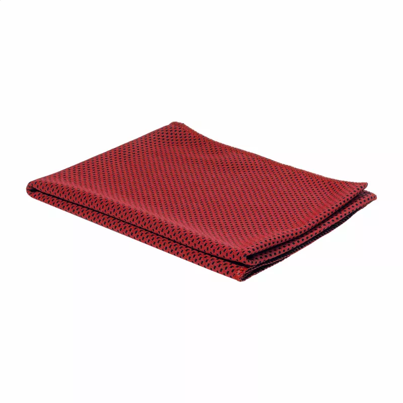 Fitmax butelka sportowa RPET z ręcznikiem - czerwony (AP800278-05)