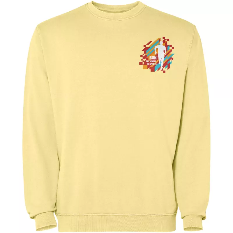 Jaya sweter unisex z okrągłym dekoltem - Żółty (R2203-YELLOW)