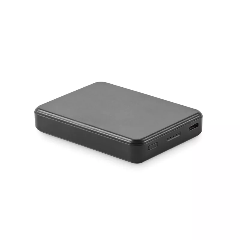 Powerbank 5000 mAh PD 20W z ABS z recyklingu KLEINPOW - Czarny (MO2602-03)