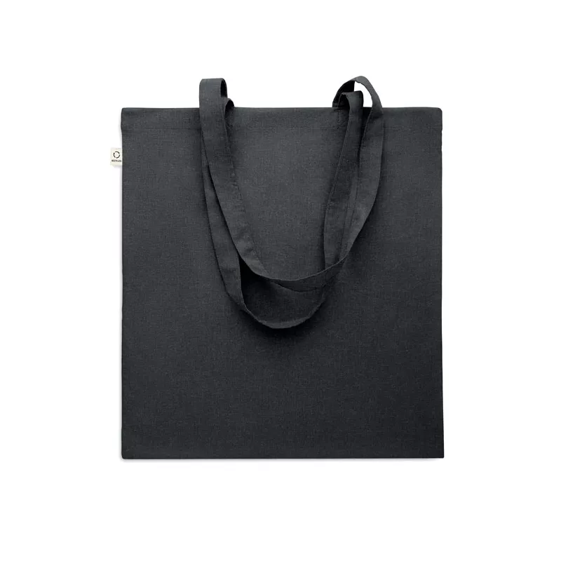 Torba z bawełny z recyklingu 140 g/m² VIVEKA COLOUR - Czarny (MO2302-03)
