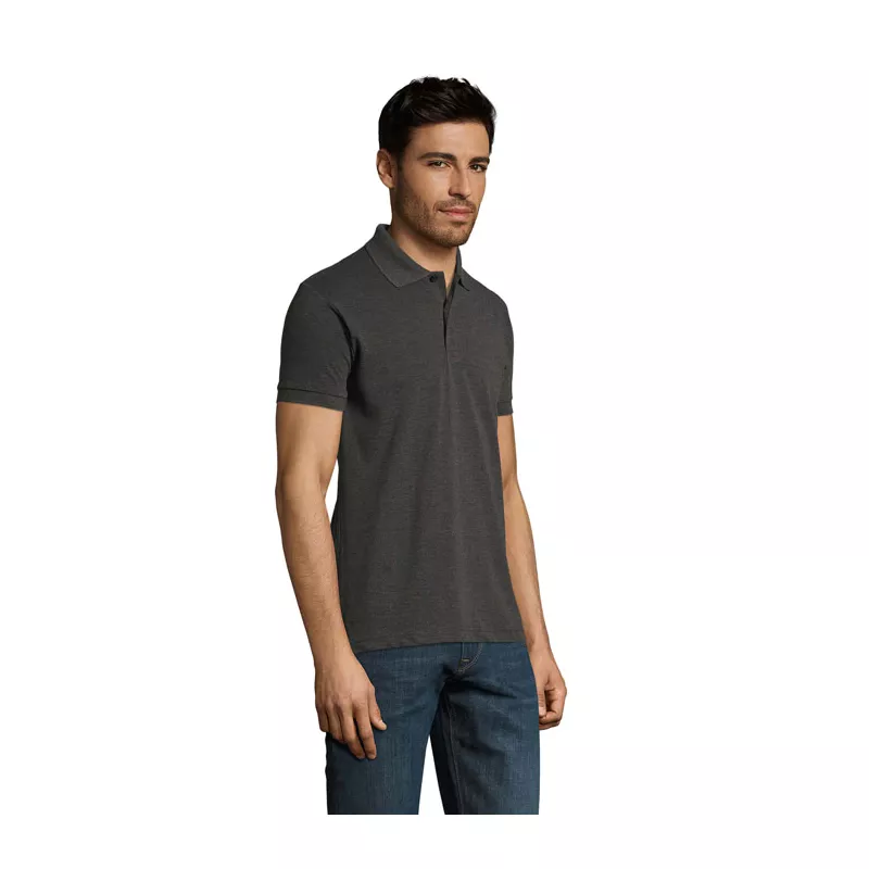 Koszulka polo męska piqué 180 g/m² Sol's PERFECT MEN - Charcoal Melange (S11346-CE)