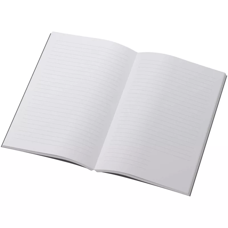Notatnik Scribe Plus A5 z miękką okładką, wykonany z papieru z recyklingu - Ciemnografitowy (21090784)