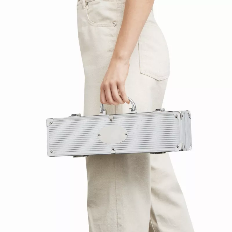 Zestaw nierdzewnych sztućców do grilla - srebrny (56-0604016)