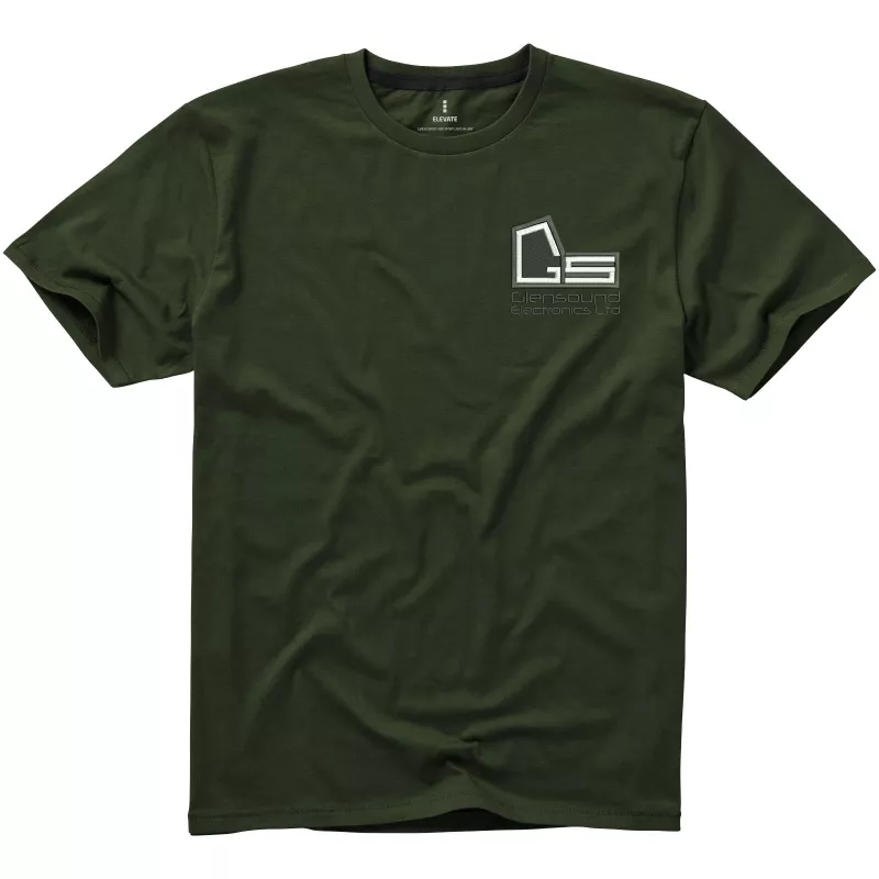 Męski T-shirt 160 g/m²  Elevate Life Nanaimo - Zieleń wojskowa (38011-ARMY GRE)