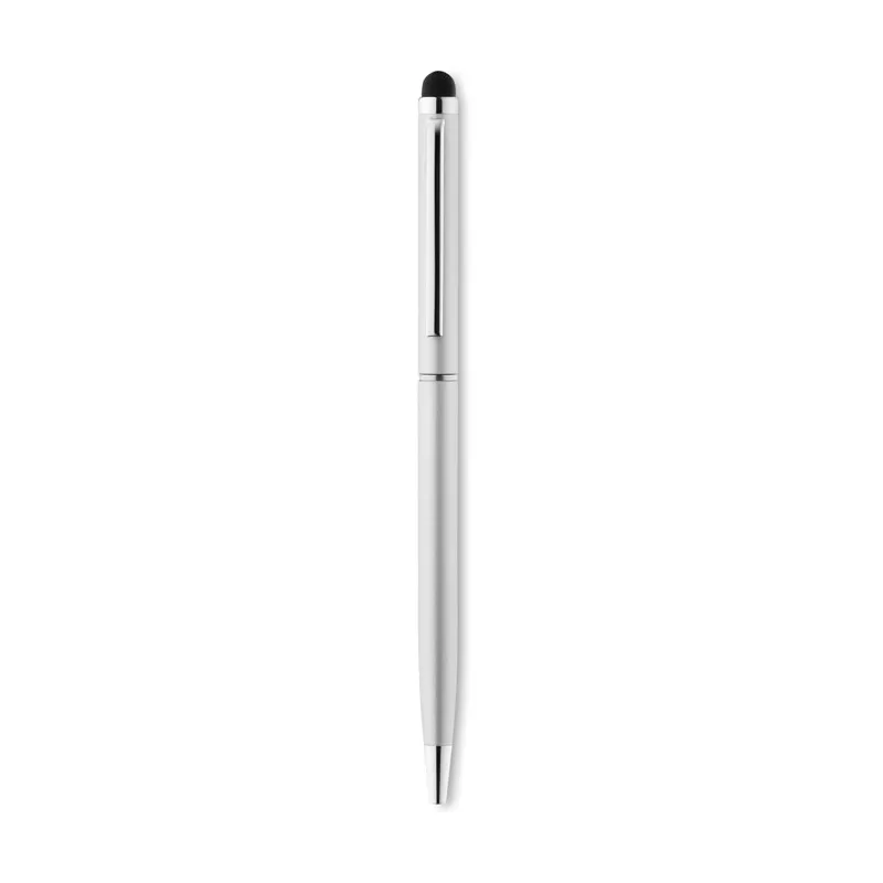 Długopis aluminiowy z rysikiem NEILO TOUCH - Srebrny Mat (MO8209-16)
