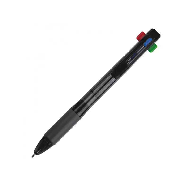 Długopis plastikowy 4w1 NEAPEL - czarny (078903)
