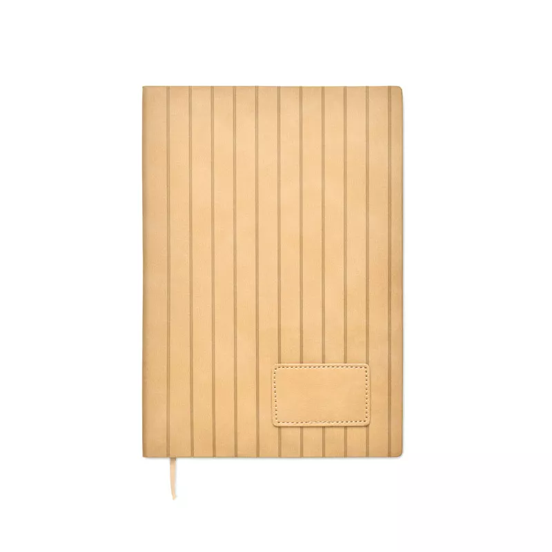 Notes A5 w okładce z PU 80 kartek w linię TINTRAY - Bezowy (MO2663-13)