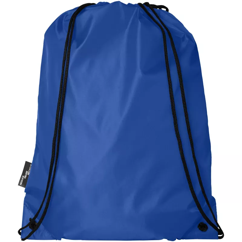 Plecak Oriole ze sznurkiem ściągającym z recyklowanego plastiku PET, 33 x 44 cm - Błękit królewski (12046102)