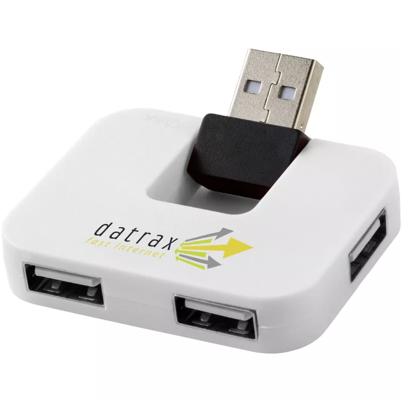 Rozdzielacz USB Gaia 4-portowy - Biały (12359801)