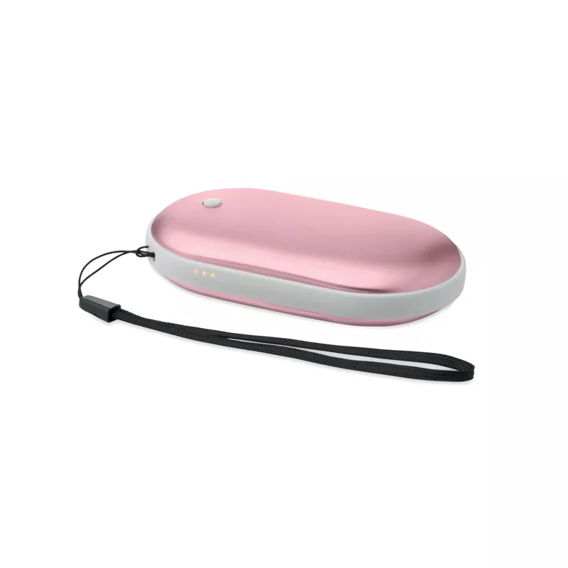 Ogrzewacz do rąk z powerbankiem 5000 mAh MUKAVA - Dziecięcy Róż (MO2777-11)