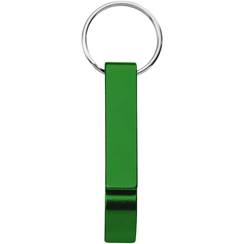 Tao otwieracz do butelek i puszek z łańcuchem do kluczy wykonany z aluminium pochodzącego z recyklingu z certyfikatem RCS  - Zielony (10457161)