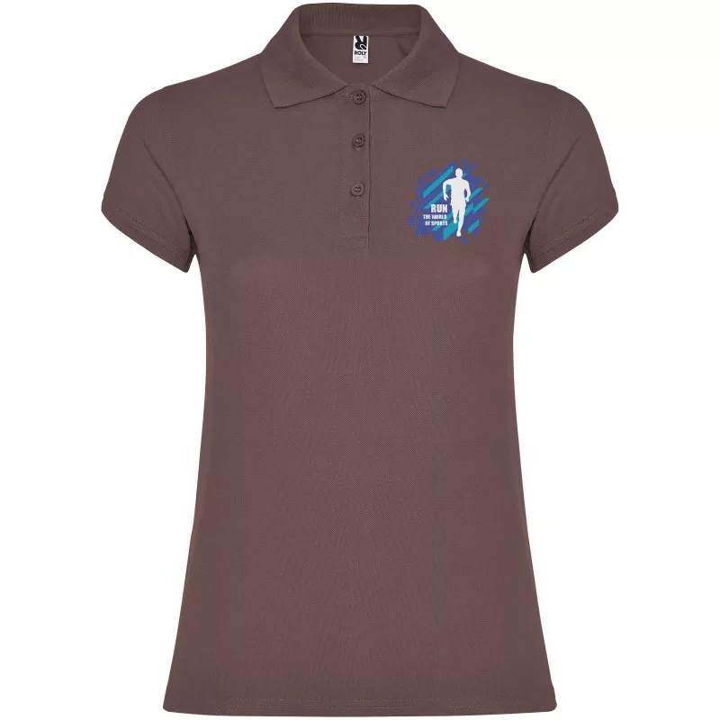 Star koszulka damska polo z krótkim rękawem - Pale Red (R6634-PALERED)