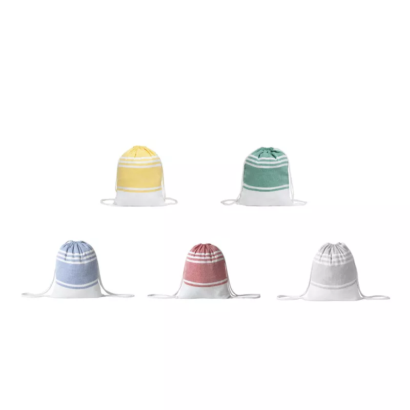 Duży ręcznik plażowy lub do sauny - biały, niebieski (56-1089101)