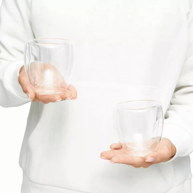 Zestaw 2 szklanek - transparentny (56-0304251)