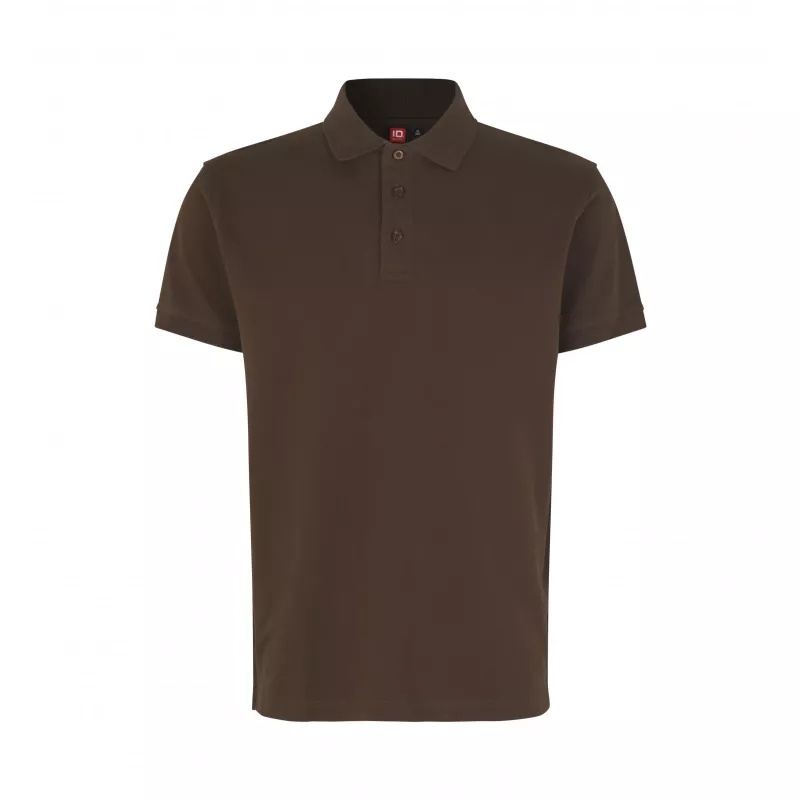 Koszulka bawełniana 210 g/m² ID Polo/stretch 0525 - Mocca (0525-MOCCA)