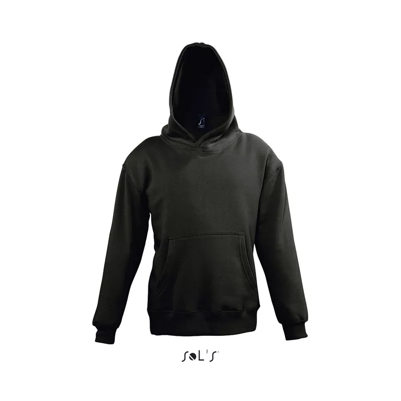 Bluza dziecięca z kapturem 280 g/m² Sol's SLAM KIDS - Czarny (S13255-BK)
