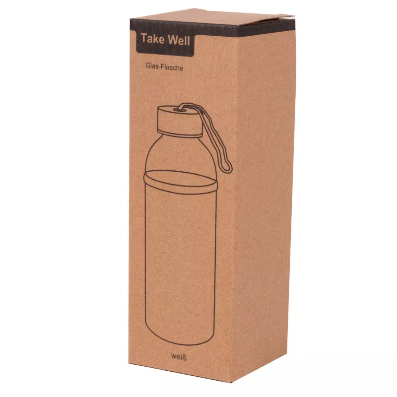 Szklana butelka - biały (56-0304248)