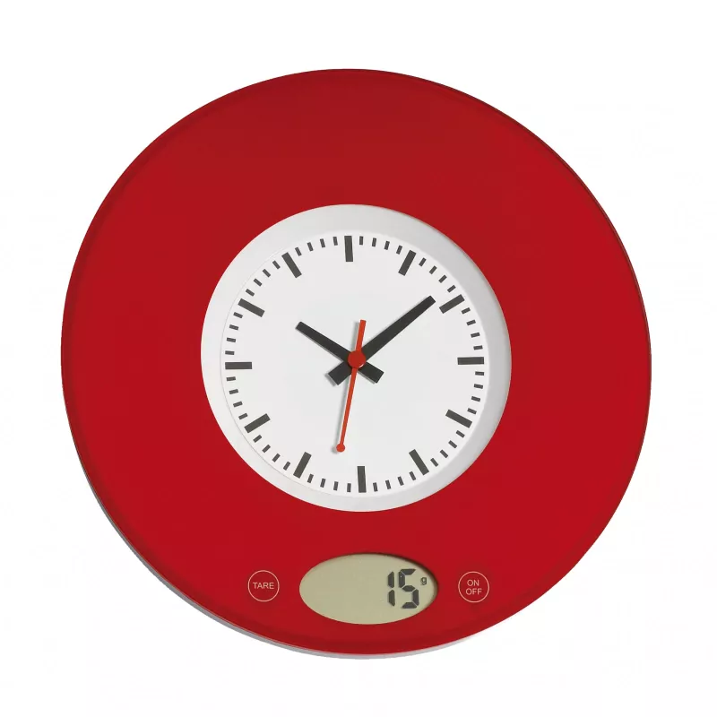 Cyfrowa waga kuchenna TIME - czerwony (58-0300501)