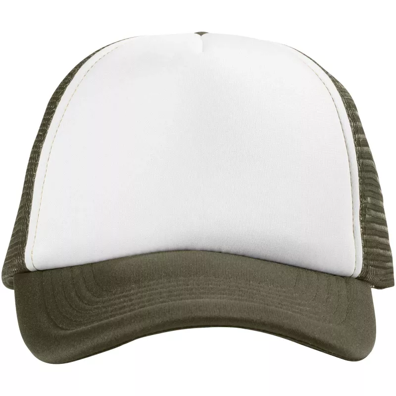 Czapka 5-panelowa Trucker - Biały-Leśny zielony (11106964)