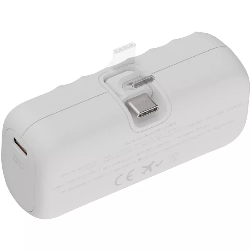 Xtorm Go2 powerbank o mocy 20 W i pojemności 5000 mAh z szybkim ładowaniem - Biały (12460101)
