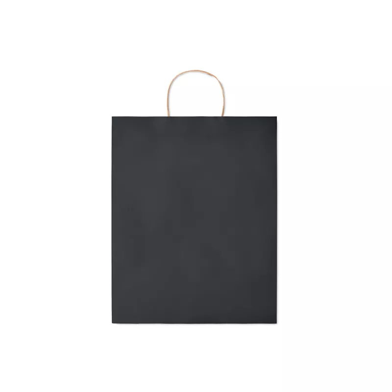 Torba prezentowa papierowa duża 90 g/m² PAPER TONE L - Czarny (MO6174-03)