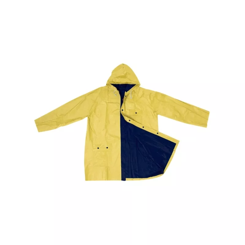 Dwustronny płaszcz przeciwdeszczowy NANTERRE - żółto-granatowy (920548)