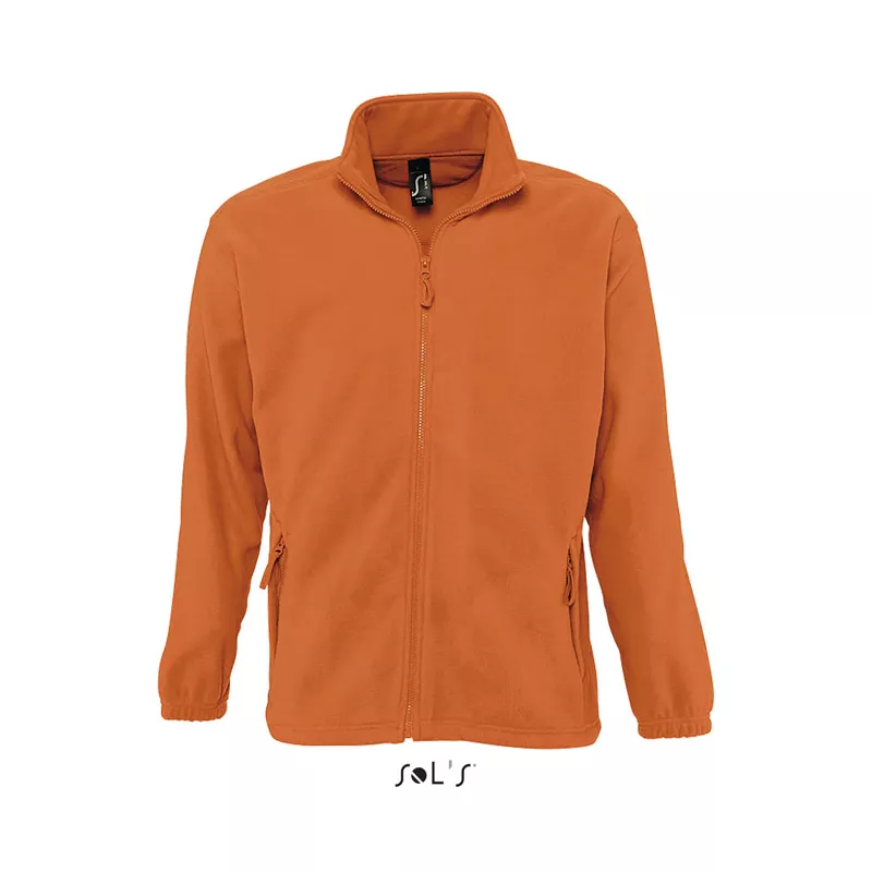 Bluza polarowa męska rozpinana 300 g/m² Sol's NORTH - Pomaranczowy (S55000-OR)
