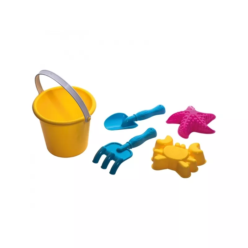 Zestaw zabawek do piaskownicy BONITO - żółty (0390mc)
