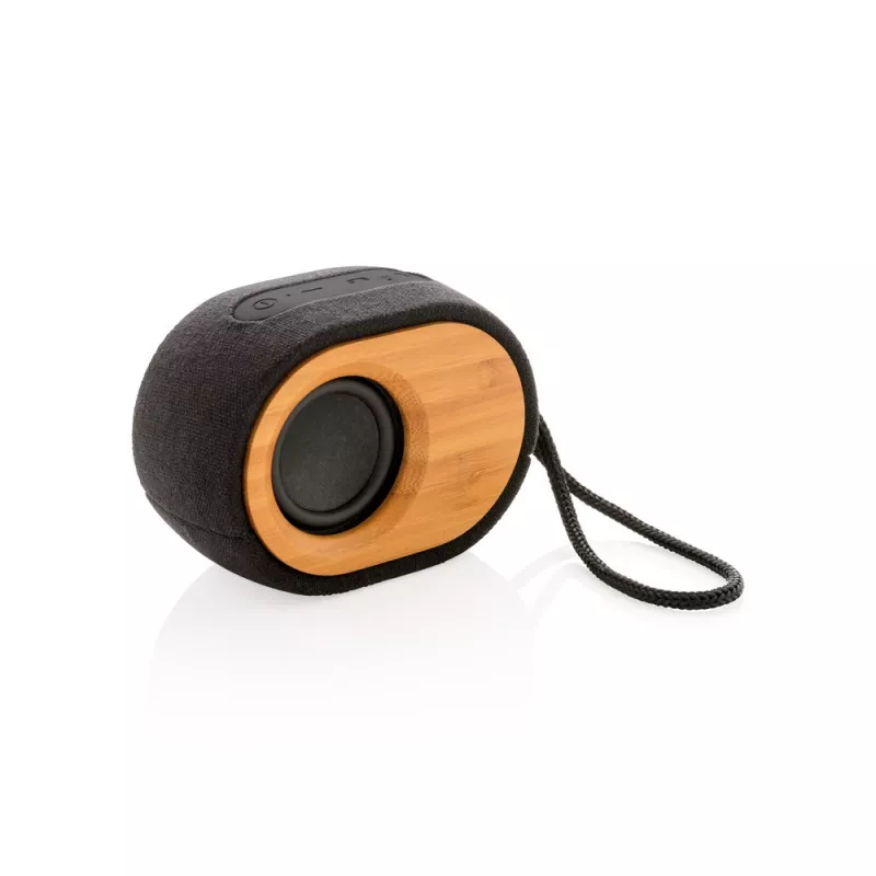 Głośnik bezprzewodowy 5W Bamboo X - czarny, brązowy (P328.009)
