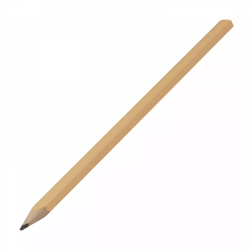 Ołówek stolarski drewniany 25 cm - HB - beżowy (1092313)