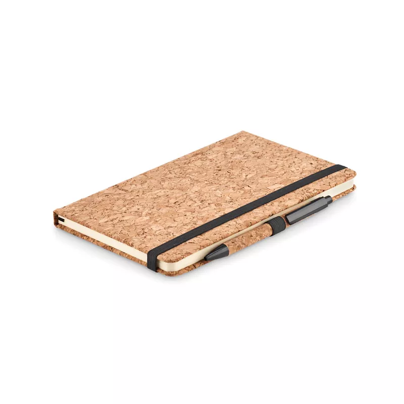 Notes A5 z długopisem 80 kartek w linię SUBER SET - Czarny (MO6202-03)