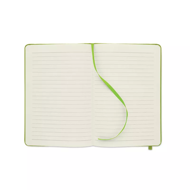 Notes A5 w okładce z RPET 80 kartek w linię NOTE RPET - Limonka (MO9966-48)