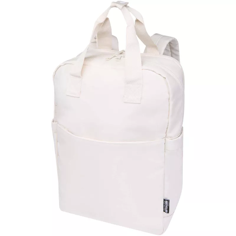 Trip Aware™, plecak na laptopa 14 cali wykonany z materiałów z recyklingu, 9 l - Złamana biel (12076202)