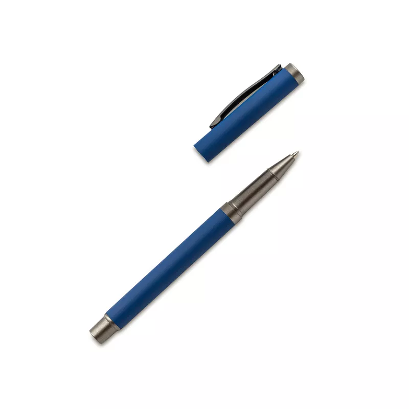 Aluminiowy długopis z żelowym wkładem Lille - granatowy (R20016.42)