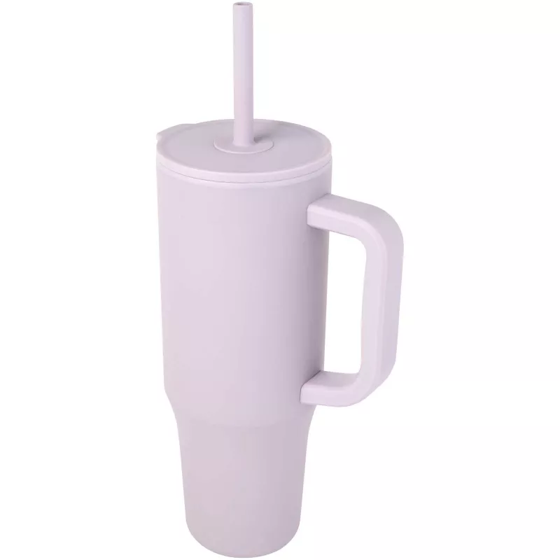 Brady izolowany kubek z certyfikatem RCS o pojemności 900 ml z silikonową słomką - Liljowy (10086735)