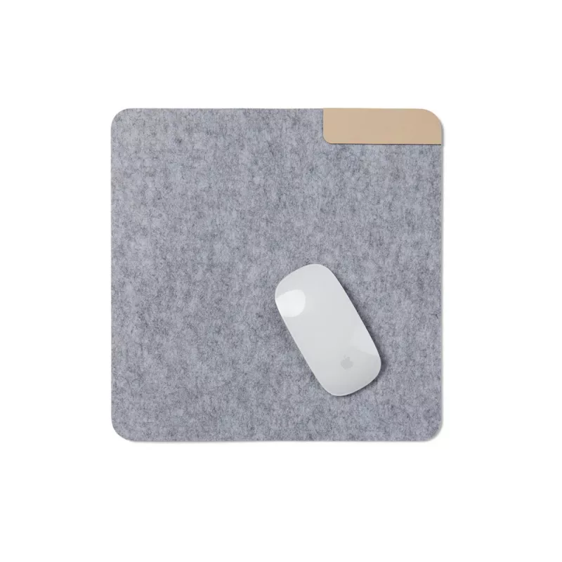 Podkładka pod mysz VINGA Albon 28 x 28 cm, filc z recyklingu - szary (VG528-19)