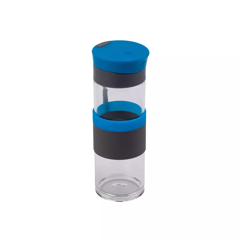 Szklana butelka Top Form 440 ml - niebieski (R08290.04)