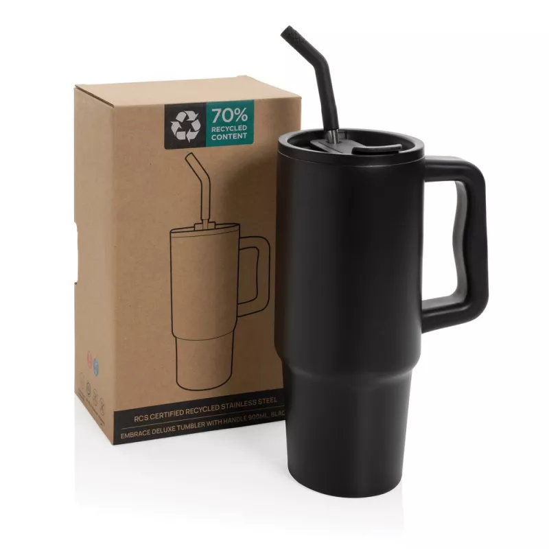 Kubek termiczny 900 ml Embrace - czarny (P437.3001)