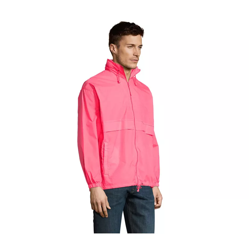 Kurtka wiatrówka unisex wodoodporna Sol's SURF - Neonowy Róż 2 (S32000-NP)