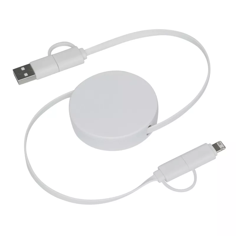 Kabel do ładowania i przesyłania danych - biały (56-1107109)