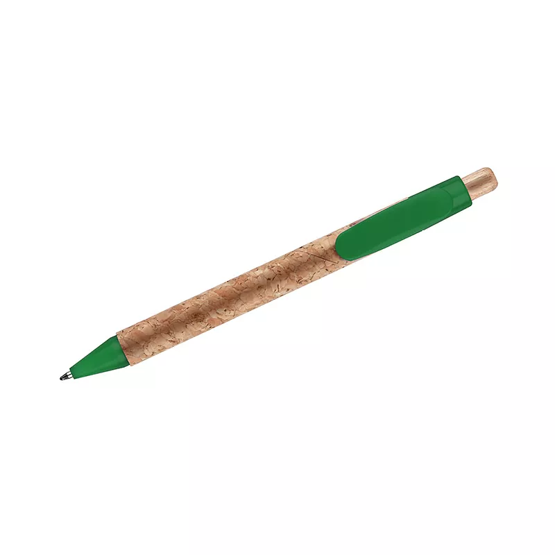 Długopis z naturalnego korka KORTE - zielony (19632-05)