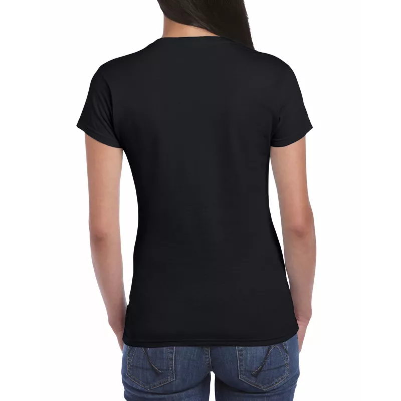 Koszulka bawełniana 150 g/m² Gildan SoftStyle™ - DAMSKA - Black (64000L-BLACK)