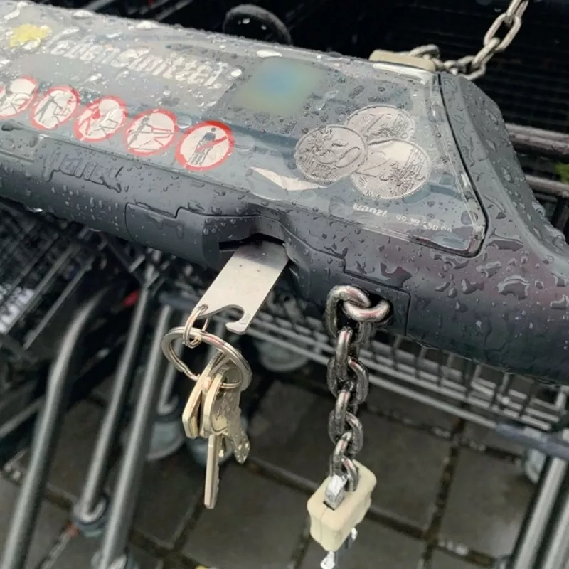 Brelok metalowy otwieracz do butelek STICKIT - szary (158307)