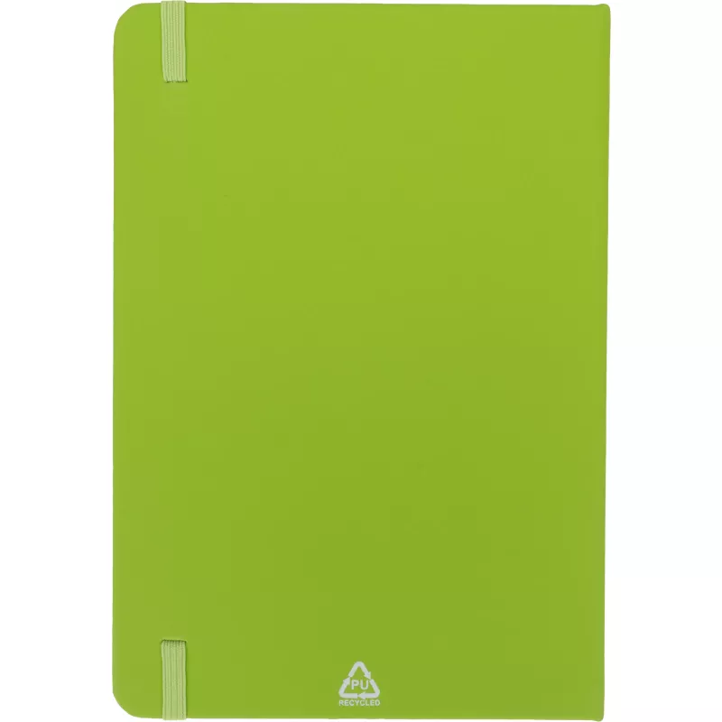 Notatnik A5 w linie z materiałów z recyklingu DOMINIK - jasnozielony (2526129)