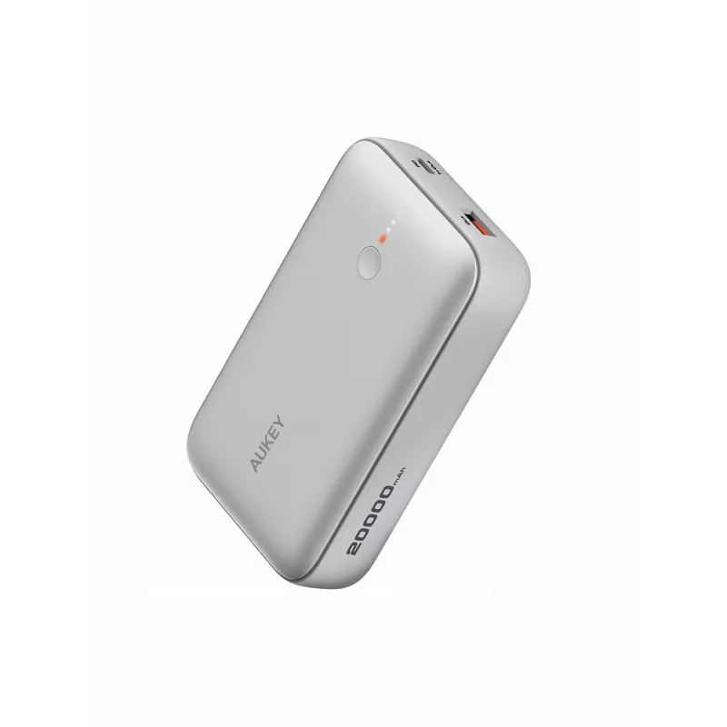 Power bank 20000 mAh Aukey - srebrny (VAM14-32)