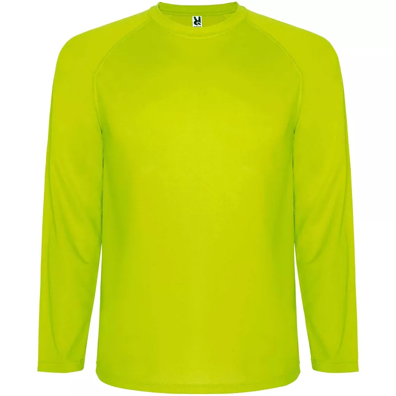 Dziecięca koszulka sportowa Montecarlo z długim rękawem - Fluor Yellow (K0415-FLYELLOW)