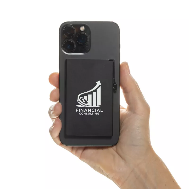 Magnetyczne etui na kartę kredytową, ochrona RFID - black (P820.9501)